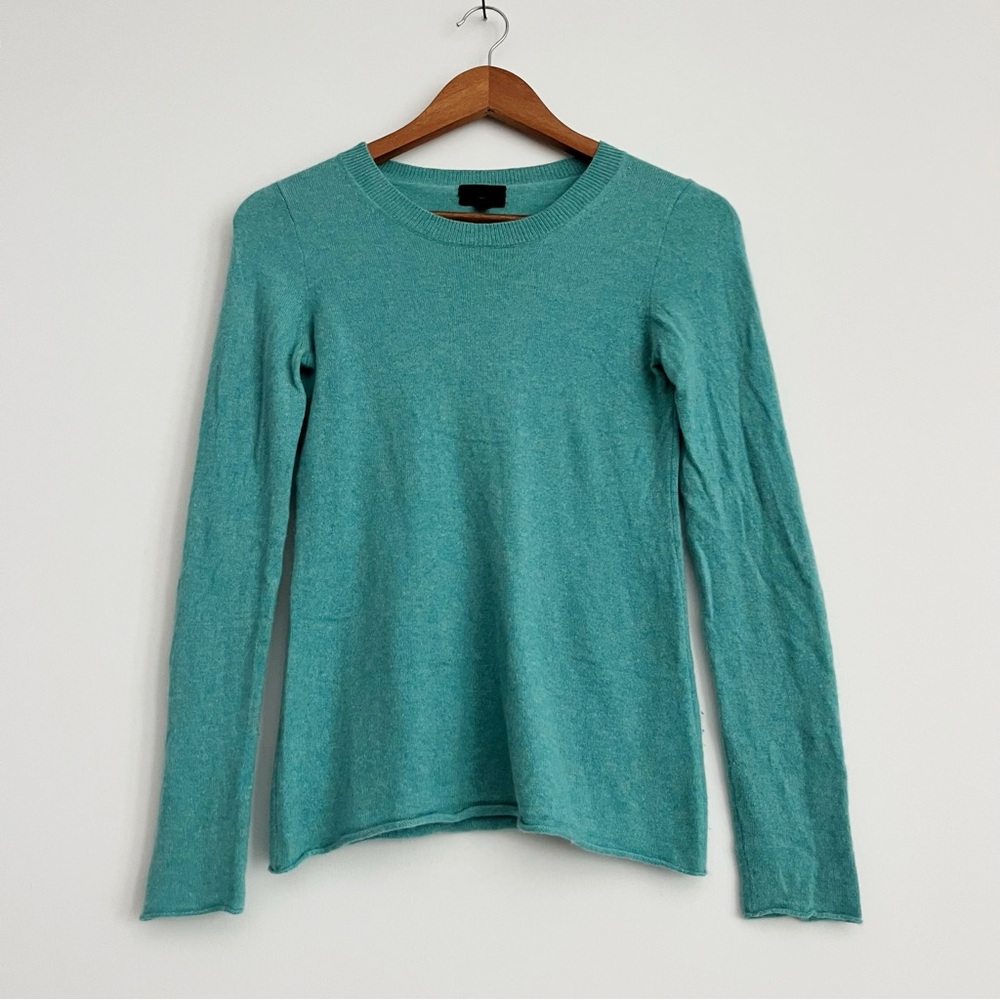 J. Crew Tiffany blue 100% cashmere sweater